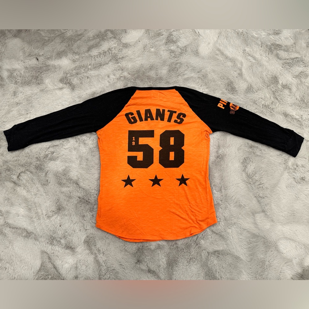 PINK - Victoria Secret SF Giants quarter sleeve baseball T shirt